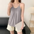 thumbnail image 6 of Bovxnpu Womens Pajama Shirt Sleepwear Loungewear, Womens Summer Pajama Tank Top Sleeveless Sleep Shirt Lightweight Breathable Thermal Underwear, 6 of 8