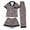 Z02 Brown, variant on Valentines Pajamas for Women Set Leopard Print Short Sleeve Button up Pajamas with Pants and Shorts Loungewear 3 Piece Lounge Set Brown M