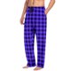 thumbnail image 2 of Pantalones de pijama largos para hombre, informales, con estampado a cuadros, holgados, deportivos, elásticos, rectos, vintage, con bolsillos, 2 of 6