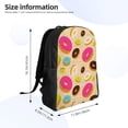 thumbnail image 4 of Fotbe Donuts Travel Laptop Backpack, Business Slim Sturdy Laptops Backpack, Water Resistant College School Computer Bag Gift for Men & Women Fits 15.6 Inch Notebook, 4 of 8