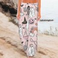 thumbnail image 2 of Women's Halloween-Themed Pajama Pants Cute Ghosts, Pumpkins, and Witches Design Soft and Comfortable Lounge Pants, 2 of 5