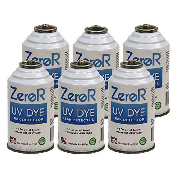 Zeror® Ac Uv Dye Leak Detector R134 R12 R22 6 Can