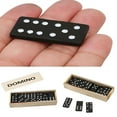 thumbnail image 4 of BESTSKY Wooden Boxed Black Dominoes Wooden Board Game Teaching Aids, 4 of 7