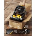 thumbnail image 3 of Battery Operated Fan, for DEWALT 20V Max Battery, Camping Fan Cordless, Option for Corded, with LED Lights, Variable Speed, Hook for Hanging, for Jobsite(Battery Not Included), 3 of 9