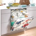 thumbnail image 4 of Dishwasher Magnetic Sticker 23x26 Inch Refrigerator Magnetic Sticker Washing Machine Magnetic Sticker Kitchen Panel Magnetic Sticker Home Decor Beautiful Red and Blue Flowers, 4 of 6