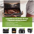 thumbnail image 2 of Silicone Air Fryer Mold Compatible with Ninja Foodi Flex 10.4 L AF500EU, Air Fryer Accessories for Ninja AF500 (10.4L+2×5.2L), 2 of 4
