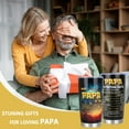 thumbnail image 3 of Papa Gifts, Papa Fathers Day Gift, 20oz Tumbler Birthday Gifts for Papa from Grandkids, Papa Birthday Gifts from Granddaughter, Best Papa Christmas Gifts from Grandchildren, 3 of 6
