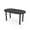 Black Cypress w/Matte Black Base no Electric, variant on 6 Person Racetrack Conference Table Post Leg Power And Data