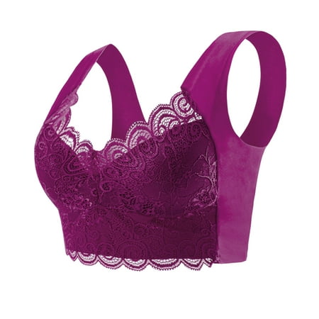 

Women Gather Large Size Lace Without Steel Ring To Fix One Cup Seamless Sleep Bra
