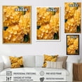 thumbnail image 4 of Designart "Golden Radiance Yellow Hydrangea" Floral Floater Framed Canvas Wall Art, 4 of 7