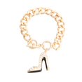 thumbnail image 2 of Bling Boutique High Heel Gold Bracelet, 2 of 2