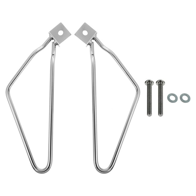 MasteelfCA 1 Set of Motorcycle Saddlebags Mounting Bracket Side Bag Installation Metal Rack