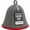 Grey & Red, variant on Classic Wool Sauna Hat - 100% Natural Wool Felt, Handmade, One Size - Charcoal & Blue