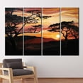 thumbnail image 3 of View Artwork, Landscape Canvas, Nature View Artwork, Savannah Tree Painting, Tree Landscape Wall Decor, African Sunset Canvas Art, Canvas Wall Decor - 3P-Gallery Wrapped, 3 of 9