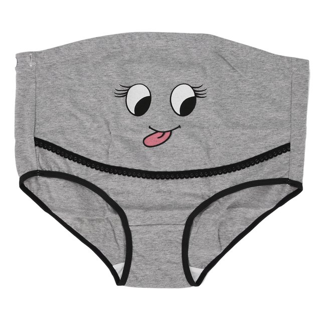 Braguita mujer embarazada braguita blanda Mujer Embarazada Soporte Abdomen Ajustable Braguita Transpirable Cintura Alta Ropa Interior SuaveCoton Coloré Gris XXL