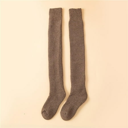 

LASHALL SOCK Women Fashion Solid Thickening Warm Cotton Middle Stockings Socks Tube Socks Snow Socks Stockings