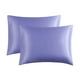 thumbnail image 2 of Juego de Fundas de Almohada de Seda Simulada, Paquete de 2, 20x26 Pulgadas, Poliéster con Sensación de Satén y Cierre Sobrepuesto, Ropa de Cama Suave para el Cuidado de la Piel y el Cabello para, 2 of 5