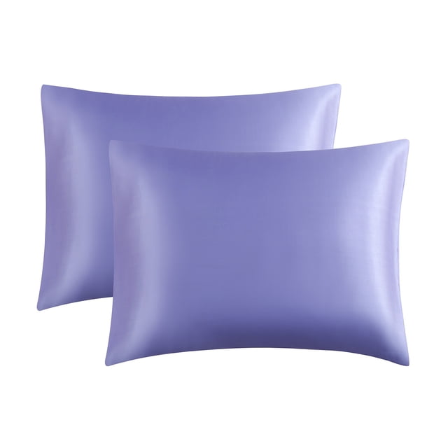 Silk Pillowcase for Hair and Skin Simulated Silk Pillowcase for Hair and Skin - Simulated Silk Pillowcase 2 Sets 20X26 Inches with Envelope Closure, Gift for Women Men
