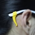 thumbnail image 4 of Sonducket Anteojos Punta antideslizante Agarre Espectáculo Gancho de orejas de silicona Gafas cómodas Soporte antipérdida Suministros Amarillo Amarillo 10Conjunto, 4 of 4