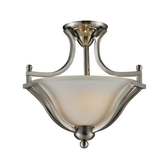 Z-Lite 704Sf Lagoon 2 Light Semi-Flush Ceiling Fixture - Nickel