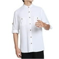 thumbnail image 2 of Xunlbb Fashionable Men's Solid Color Long Sleeve Stand-up Collar Blouse Shirt,Size M-3XL, 2 of 5