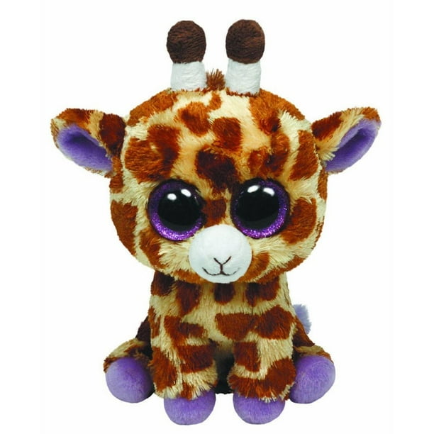 TY Beanie Boos SAFARI the Giraffe (Glitter Eyes) (Regular Size 6