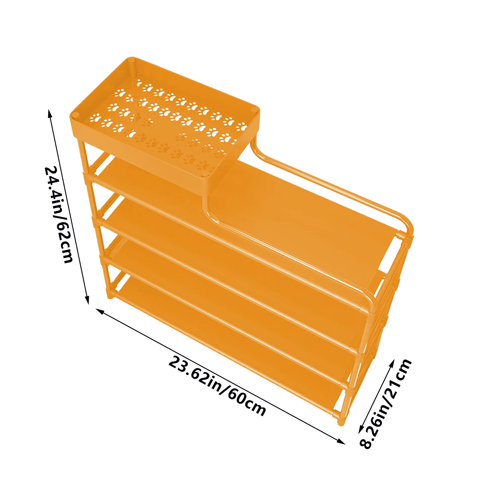SHENGXINY Shoe Rack,Simple Multi-Layer Dust-Proof Shoe Cabinet,Economic Storage for Home,Doorway,Dormitory,Compact Space-Saving Rack Yellow 19.68x16.53x7.08in