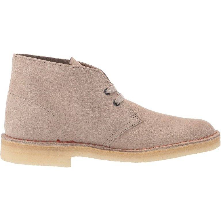 NEW Clarks Desert Strap Mens Beige Suede Strap Chukkas Boots A473 Clarks Desert EVO Lace Up Boots, Sand Suede - Brown | Boots  main image 3
