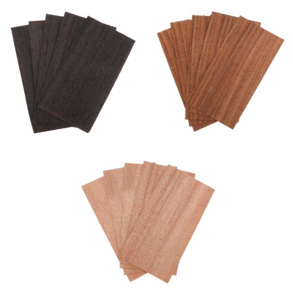 15pcs Classique Tête de Guitare Placage Matériel Guitare Pièces de Rechange