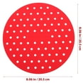 thumbnail image 2 of Raindrops 4Pcs Reusable Silicone Mat for Air Fryer Nonstick and Heat Resistant 8 Inch, 2 of 6