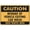 Warning Sign 2, variant on Caution Beware of Vehicle Exiting Car Wash Sign, 8"x12" Reflective Aluminum Metal Warning Signage with Symbol, Indoor Outdoor Use