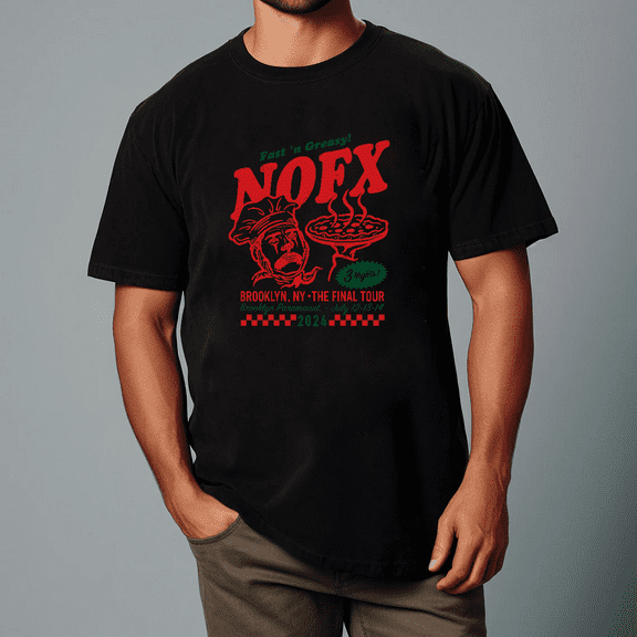 Fast N Greasy NOFX Brooklyn Final Tour Punk Rock Merch Unisex T-shirt, for men & women, up to size 5XL