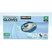 Kirkland Signature Nitrile Gloves, Box Of 200, Medium For Health Care, Food Service, Home Other Uses....