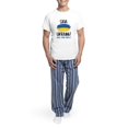 thumbnail image 5 of CafePress - Save Ukraine Raise Your Voices Men's Light Pajamas - Men's Light Loose Fit Cotton Pajama Set, 5 of 7