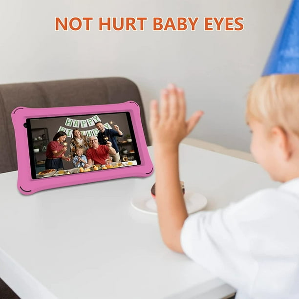 Tablettes pour tout-petits Android 11, tablette pour enfants 4 Go de  stockage 4 Go de RAM, écran tactile IPS HD 1024 x 602, processeur Quad-Core  avec double caméra WiFi Bluetooth, logiciel pour