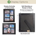 thumbnail image 2 of Excello Global Products EGP-HD-0337 - EGP-HD-0337 Collage Picture Frames, Rustic Distressed Wooden Picture Frames, Holds Five 4"x6" Photos, Black, Tabletop, 2 of 4