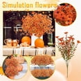 thumbnail image 3 of Artificial Fall Flowers Outdoors, 10 Bundles Autumn Faux Silk Flowers Fake Plants for Indoor Outside Yard Garden Porch Patio Autumn Thanksgiving Home Decor, 3 of 5