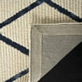 thumbnail image 4 of SAFAVIEH Blossom Deangelo Graphic Print Wool Area Rug, Ivory/Navy, 6' x 6' Square, 4 of 5