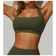 thumbnail image 4 of Sujetador deportivo  for mujer, cuello cuadrado, sin costuras, acolchado, for yoga, entrenamiento, camiseta sin mangas, 4 of 7