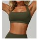 thumbnail image 4 of Sujetador deportivo  for mujer, cuello cuadrado, sin costuras, acolchado, for yoga, entrenamiento, camiseta sin mangas, 4 of 7