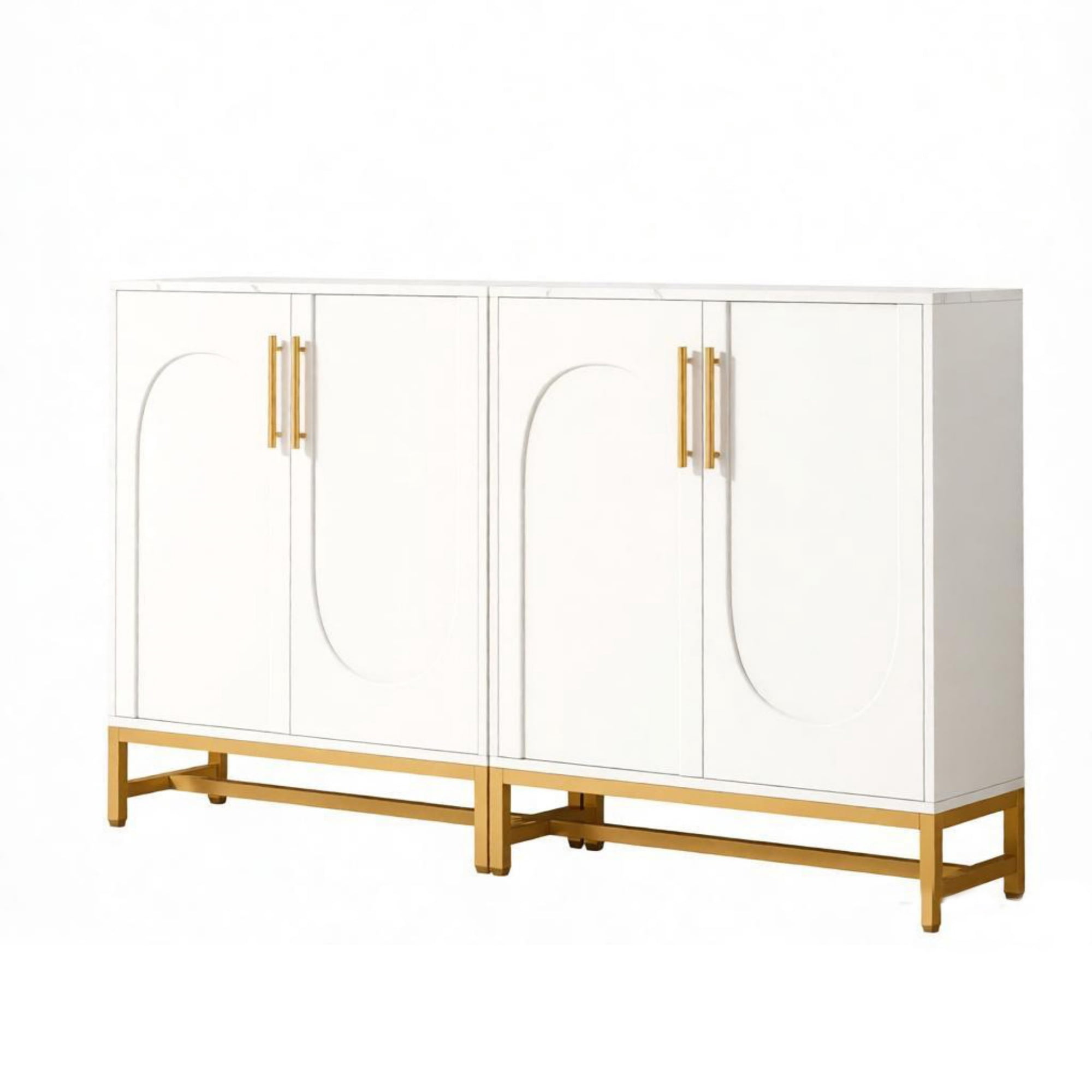 Modern Sideboard Buffet Storage Cabinet with Adjustable Shelves, Freestanding Kitchen Server with Doors, Versatile Entryway Console for Dining Room, Living Room, or Hallway