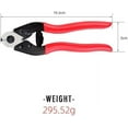 thumbnail image 5 of Steel Wire Cutters 7.5 Inches Wire Rope Cutters Bicycle Cable Cutter Cable Cutting Pliers Bike Brake Cutter Cable Wire Cutters For Metal Fence Ratchet Aircraft Cable, 5 of 5