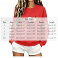 thumbnail image 3 of YFNNUP Women's Halloween Sweatshirts Tis The Season Pumpkin Football Graphic Pullover Tops Fall Crewneck Long Sleeve Shirts Red,XL, 3 of 6