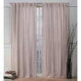 thumbnail image 6 of Nicole Miller Faux Linen Slub Textured Hidden Tab/Rod Pocket Top Light Filtering Curtain Panel Pair, 54"x96", Blush, 6 of 8