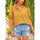 thumbnail image 3 of Camisa PRETTYGARDEN de algodón con botones color cúrcuma XXL, 3 of 9