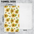 thumbnail image 2 of Bees and Sunflowers Hand Towels for Bathroom Set of 2 Hand Bath Towels Soft Absorbent Decorative Hand Towel for Bathroom Kitchen Yoga Home Decor 14 x 28 in, 2 of 6
