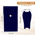 thumbnail image 2 of Uxcell 6 Pcs Bolsa de Reloj de Terciopelo, Funda de Viaje para Reloj Portátil, Bolsa de Almacenamiento Suave con Botón a Presión y Tarjeta Interna Cóncava para Hombres y Mujeres, Regalo, Azul, 2 of 6