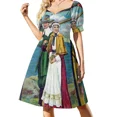 thumbnail image 1 of Vestido de manga corta con los mejores deseos de Acción de Gracias, vestido de playa, vestidos de novia para fiestas, 1 of 7