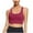 Burgundy, variant on IROINNID Cross-Back Bra for Women Sports Bras Top Vest Sports Bra Female Yoga Fitness Sports Bra,White