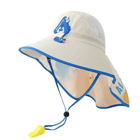 lnmuld Kids UPF 50 Sun Hat Wide Brim Neck Cover Breathable Summer Outdoor Play Beach Hat for Boys Girls Size:One Size